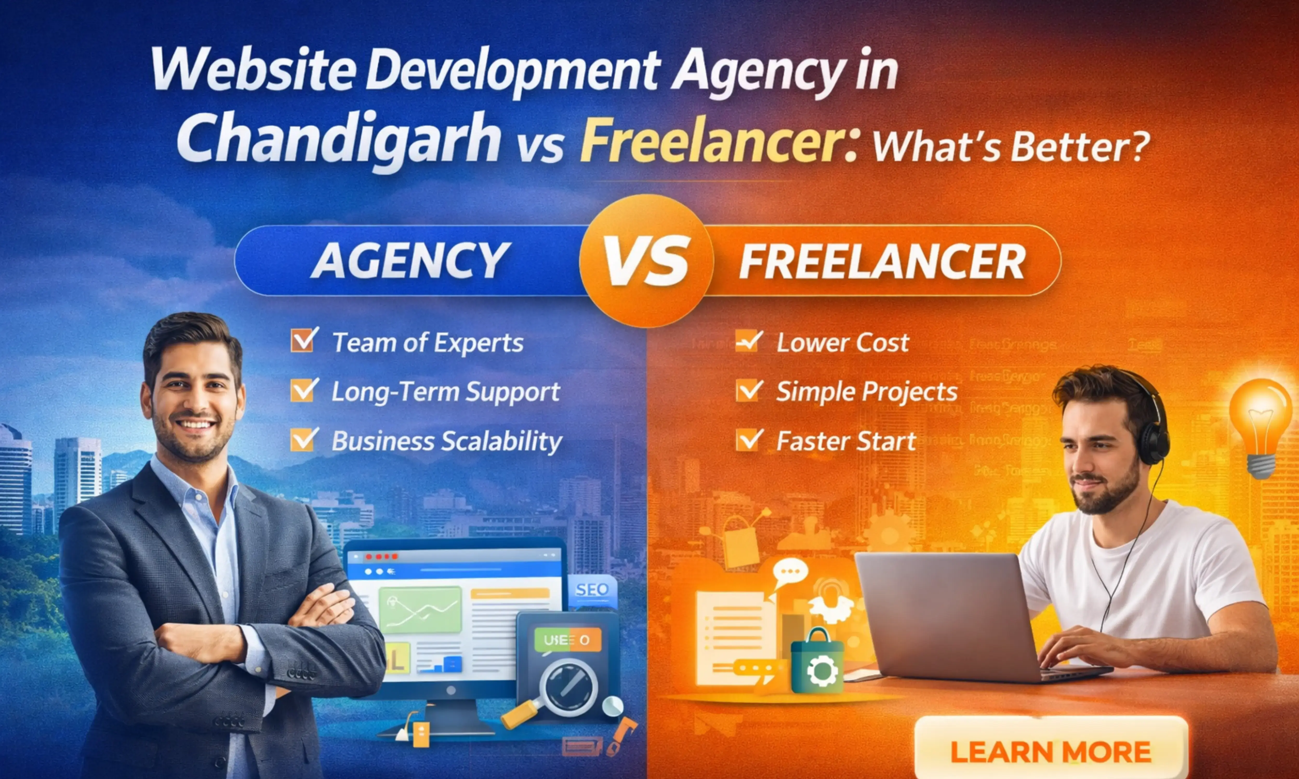 Website Development Agency in Chandigarh vs Freelancer – What’s Better in 2026?