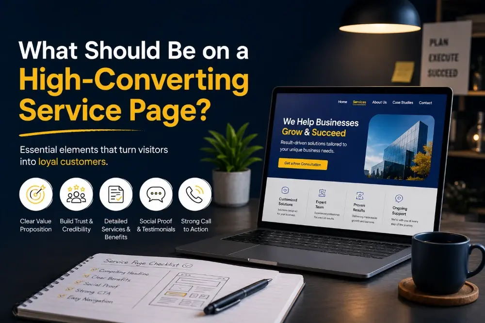 What should be on a high converting Service page?